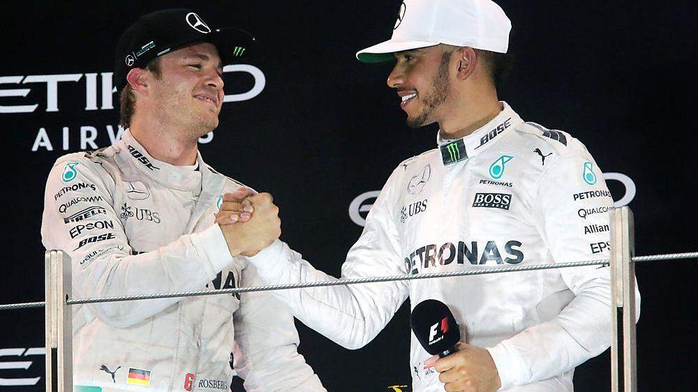 Nico Rosberg (links) kommt nach Wien, vielleicht auch Lewis Hamilton