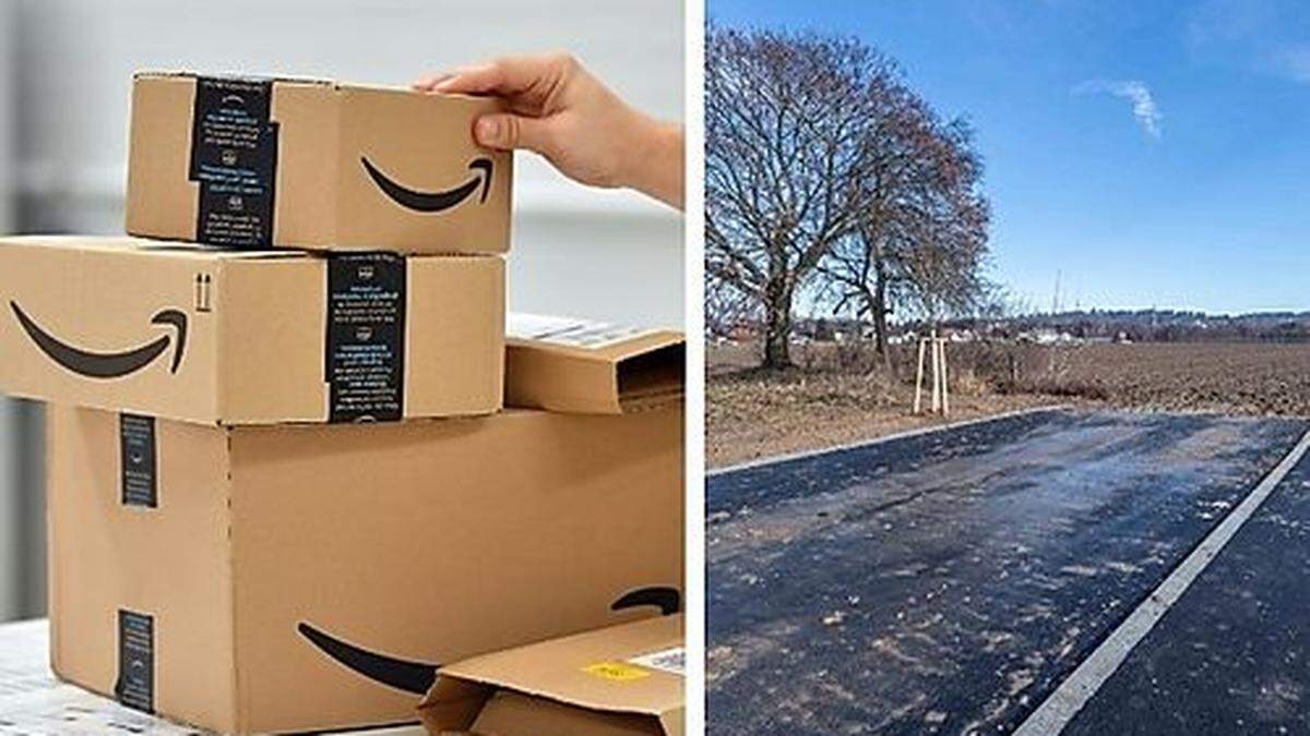 Hier in Graz-Liebenau (rechts) plant Amazon ein Verteilzentrum