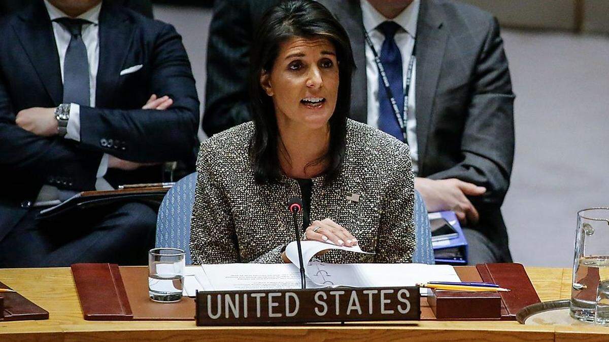 Trumps UN-Botschafterin Nikki Haley