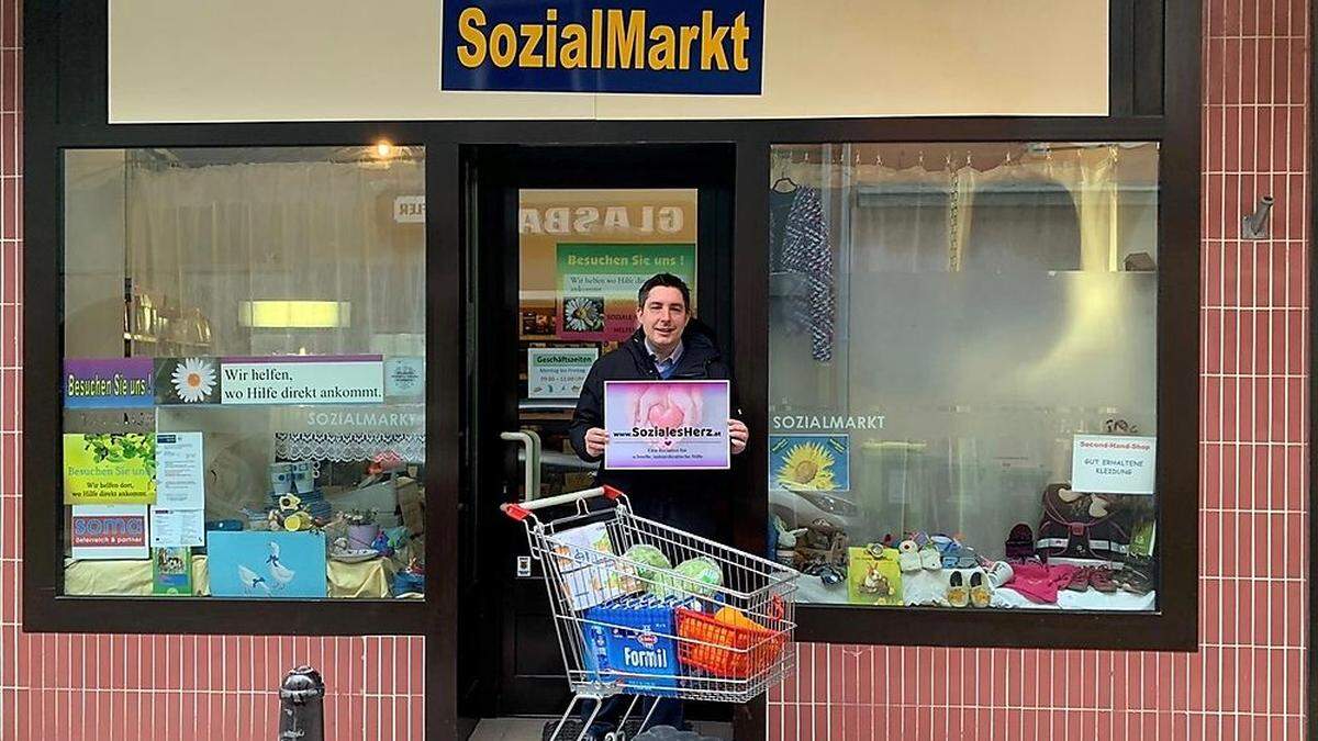 Stadtrat Christoph Staudacher rief Hilfsplattform für Sozialmarkt in Leben.