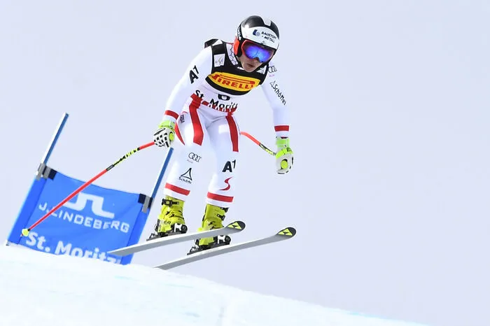 Nicole Schmidhofer ging beim Super-G der Ski-WM in St. Moritz mit Startnummer 8 ins Rennen.