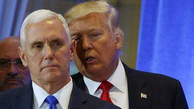 Donald Trump mit Vizepräsident Mike Pence