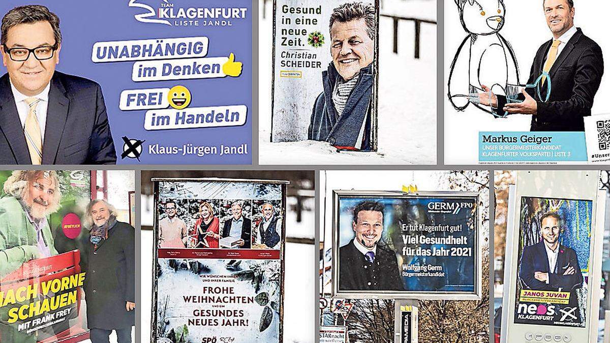 Auf das klassische Plakat setzen alle Fraktionen. Die Anzahl richtet sich meist nach dem Wahlkampfbudget Budget 