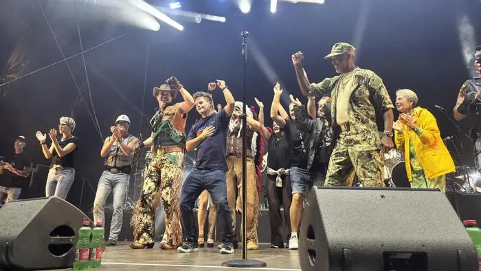 Die Village People sorgten für beste Stimmung am Leobener Hauptplatz