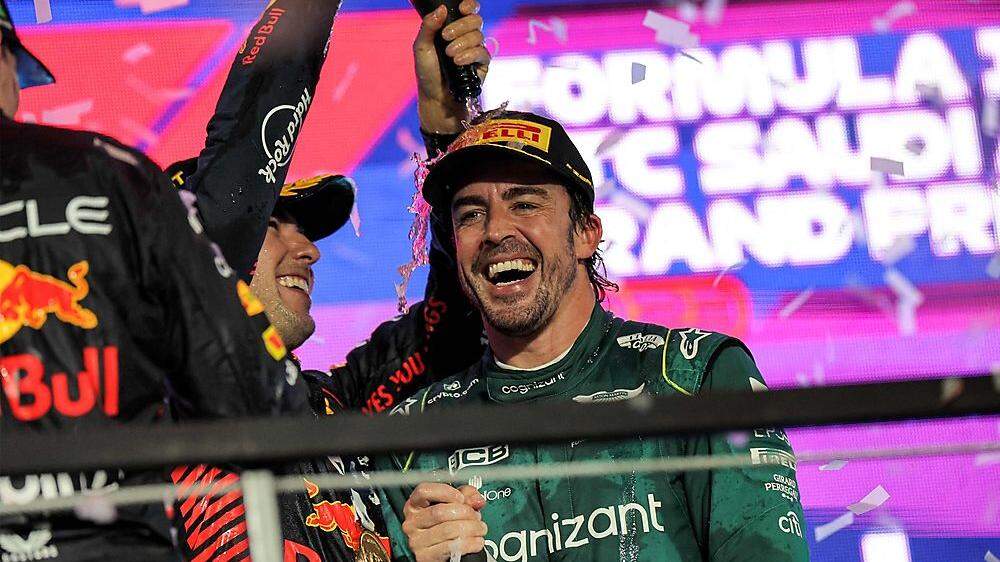 Hatte am Ende gut lachen: Fernando Alonso