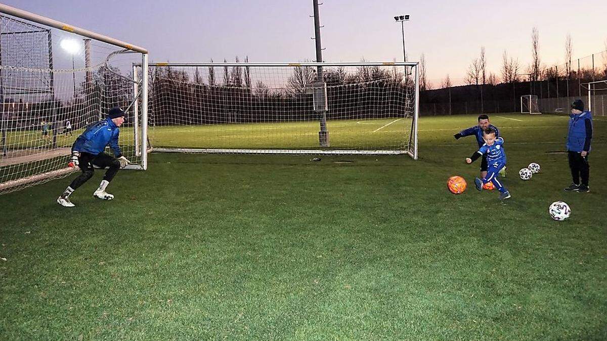 Rene Swete vom TSV Hartberg stand zwischen den Pfosten