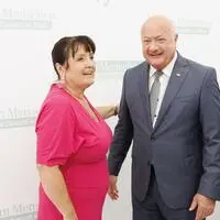 Die steirische Landeshauptmann-Stellvertreterin Manuela Khom und Bundeskanzler Christian Stocker (Archiv)