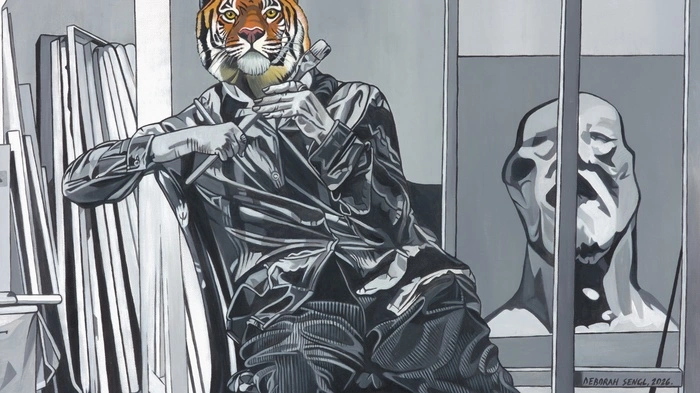 Maria Lassnig, „eingefangen“ von Deborah Sengl