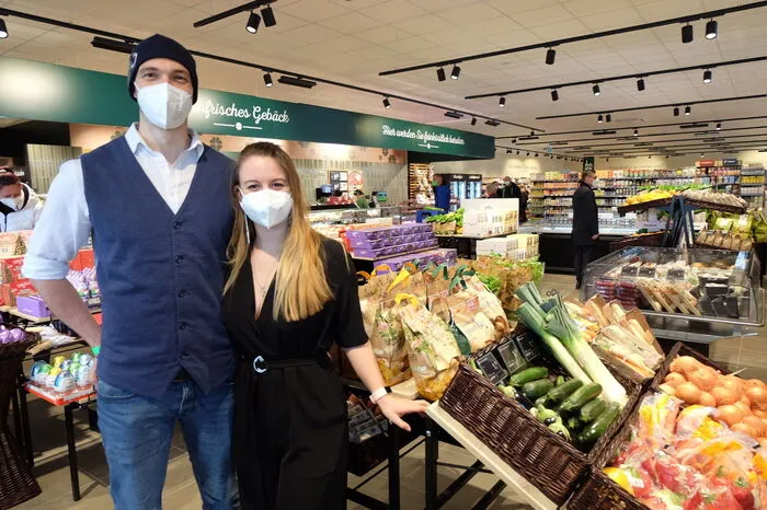 Dominik Reiterer und Viktoria Kogler sind die neuen ADEG-Kaufleute in Gersdorf an der Feistritz.
