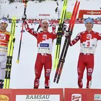 Johannes Lamparter siegte vor Jarl Magnus Riiber und Stefan Rettenegger