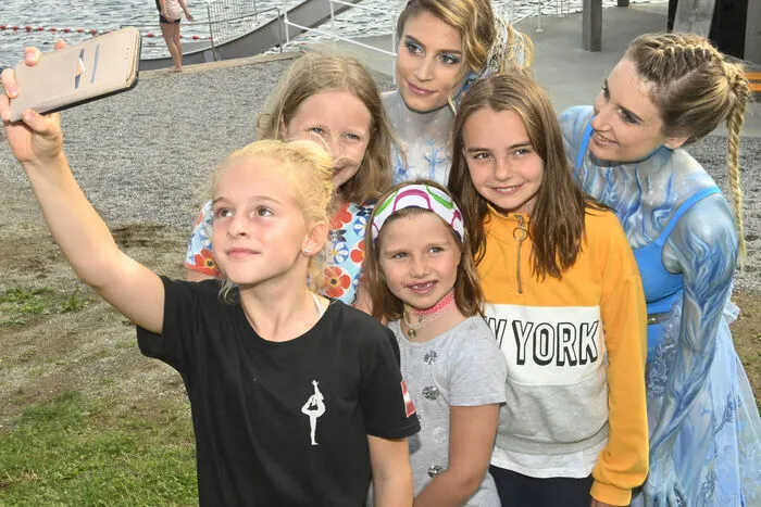 Selfie mit der Olympiasiegerin.