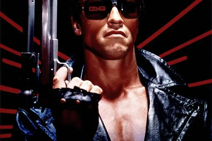 Terminator 1984 et al. artwork with Arnold Schwarzenegger Terminator 1984 et al. artwork with Arnold Schwarzenegger EDITORIAL USE ONLY Copyright: xx
