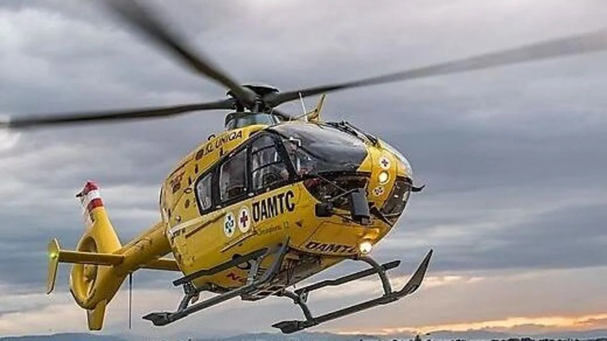 Mittels Rettungshubschrauber wurde der Mann ins LKH gebracht.