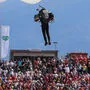 Schon bei der Formel1 begeisterte der "JetPack-Mann" das Publikum