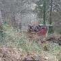 Der Traktor stürzte über diesen Abhang