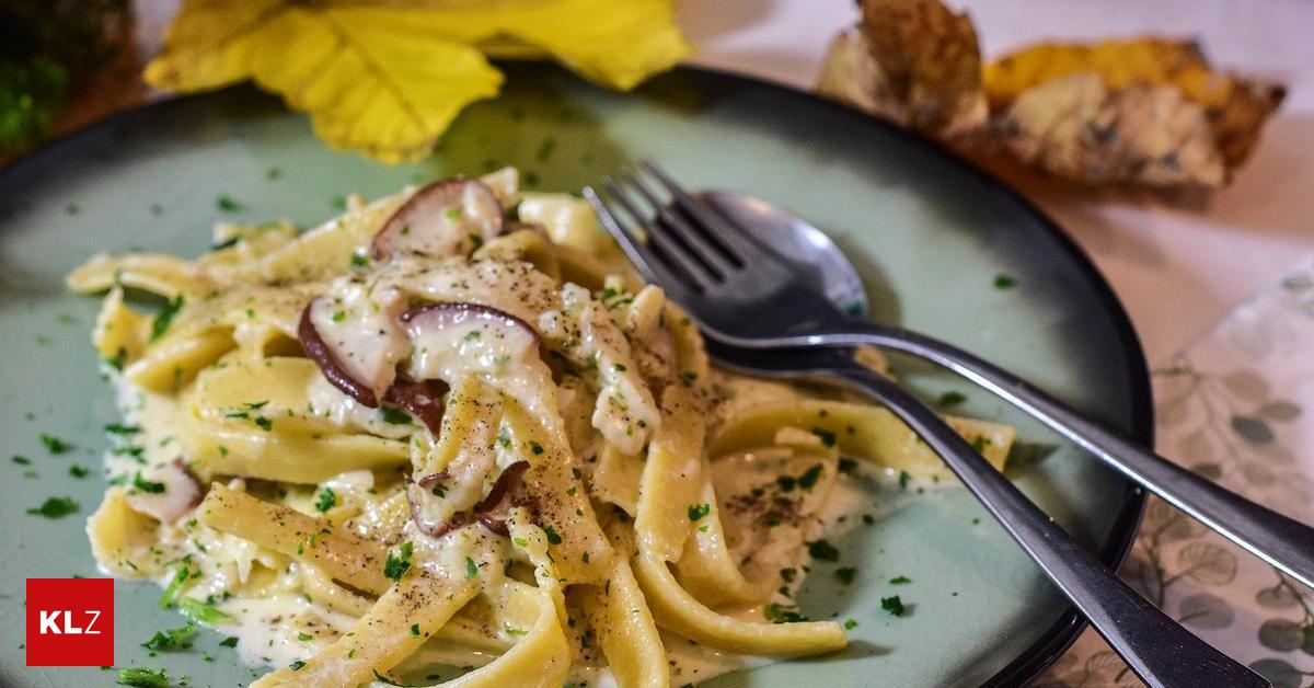 Dagobert-Rezept: Nudeln mit Leber und Pilzen Dagobert-Rezept: Nudeln mit Leber und Pilzen