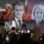 Emmanuel Macron und Marine Le Pen qualifizierten sich in der ersten Wahlrunde am Sonntag wie erwartet für die Stichwahl, wie aus ersten Prognosen hervorgeht.