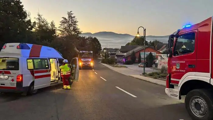 Verkehrsunfall Mittwochfrüh in Fladnitz