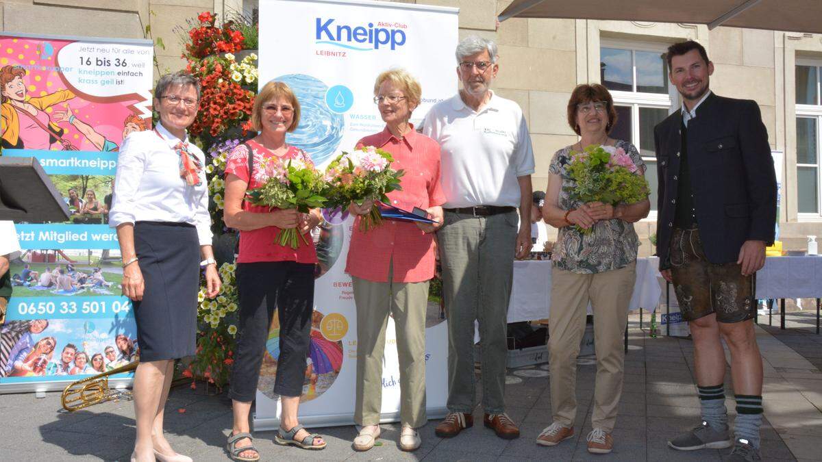 Johanna Marbler, Judith Flasker, Hannelore Schorn, Robert Holler, Ingrid Marx und Georg Jillich