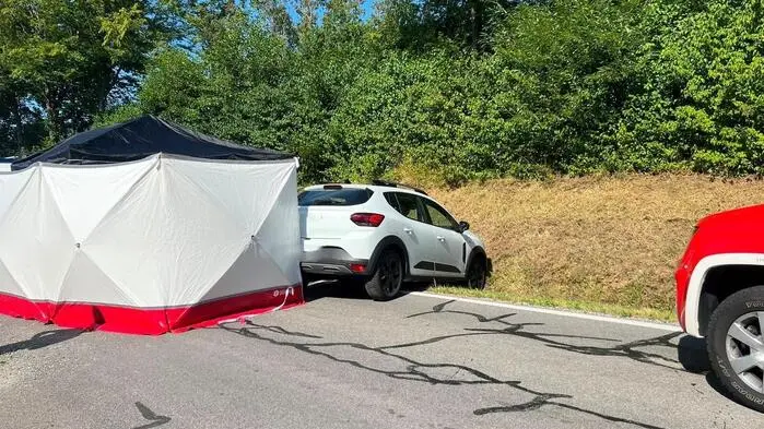 Das Auto kam von der Straße ab