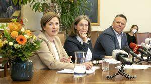 Budgetkrise: Bürgermeisterin Kahr (KPÖ), Vizebürgermeisterin Schwentner (Grüne) und Klubchef Ehmann (SPÖ) stehen vor Bewährungsprobe