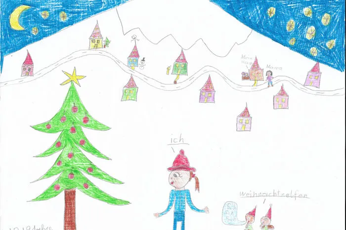 Die Weihnachtselfen bei der Arbeit überrascht - von Lara Stückelschwaiger aus Mössna