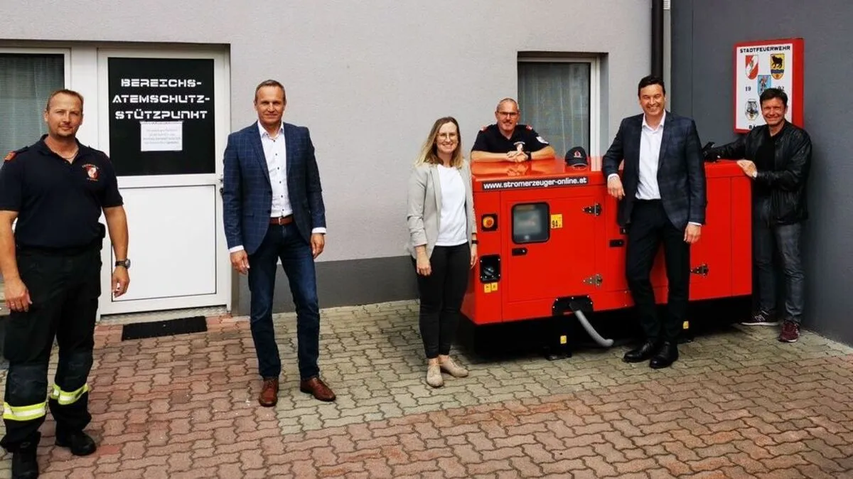 Feuerwehr und Gemeinde in Bärnbach arbeiten gemeinsam an "Black-Out" Maßnahmen