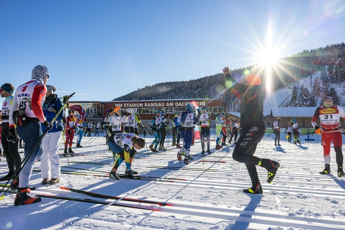 Nach dem Aufwärmen startete Philipp Jelinek selbst über 10 Kilometer