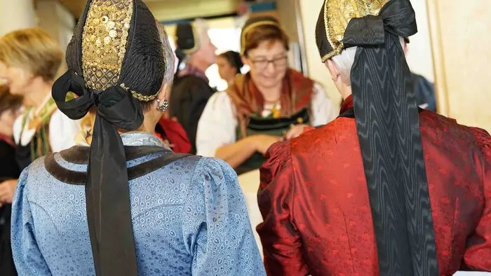 Die 28 Mitglieder starke Jauntaler Goldhaubentrachtenfrauen feierten ihr Bestehen.