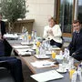Merkel, Macron und Von der Leyen in "kleiner Verhandlungsrunde" 