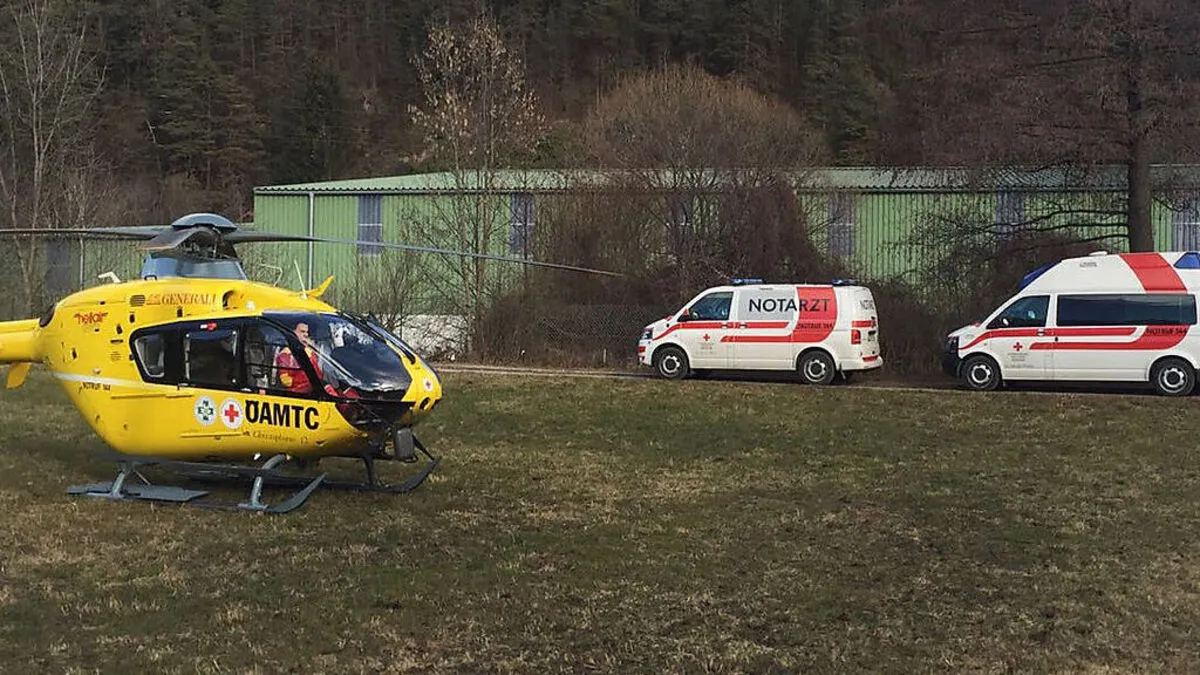 Der Rettungshubschrauber war in Köflach im Einsatz
