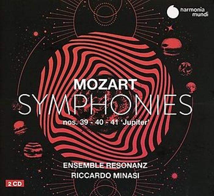 Wolfgang Amadé Mozart, Symphonien Nr. 39, 40 und 41. Ensemble Resonanz, Riccardo Minasi