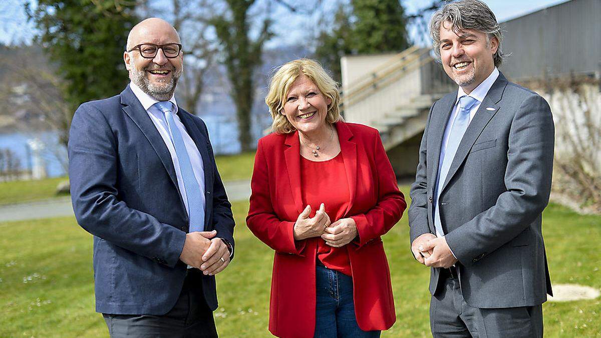 Erwin Smole, Maria-Luise Mathiaschitz und Harald Tschurnig