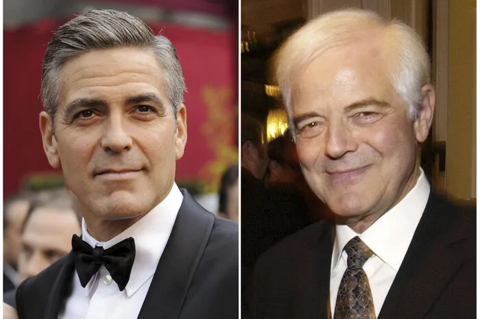 George Clooney und sein Vater Nick Clooney, ein ehemaliger US-Journalist, Schauspieler und Fernsehmoderator.