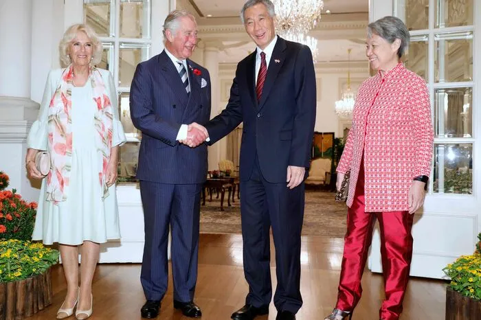 Treffen fanden mit Premierminister Lee Hsien Loong und seiner Ehefrau Ho Ching statt.