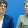 Annegret Kramp-Karrenbauer und Angela Merkel
