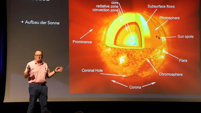 Der Astronom Arnold Hanslmeier gab Einblicke in das Sonnensystem und in weit entfernte Galaxien