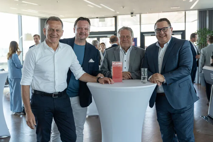 ... Hermann Talowski, Johann Zwangzleitner, Wolfgang Malik und Martin Graf ...