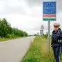 Revierinspektorin Isabella Laky versieht an der ungarisch-burgenländischen Grenze Dienst