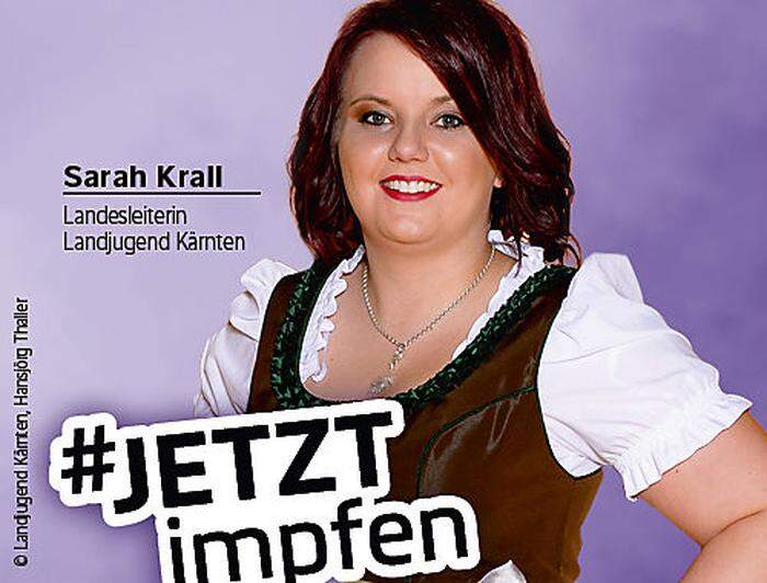 Sarah Krall, Leiterin der Landjugend Kärnten fordert auf: #JETZTimpfen!