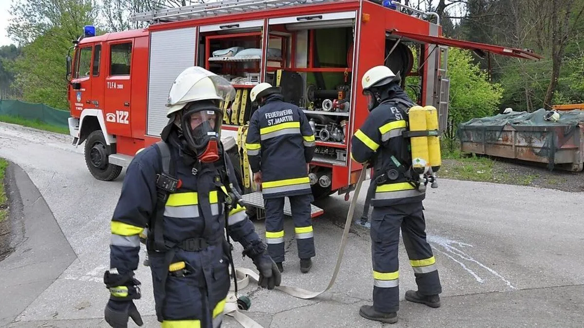 Auch Atemschutzträger werdem zum Einsatz kommen 