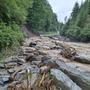 Die Straße im Ortsteil Liesing wurde in Wald am Schoberpass auf einer Strecke von fünf Kilometern weggerissen