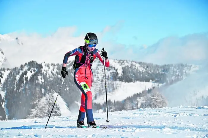 Nele Kurz steht seit dem 12. Lebensjahr auf den Tourenskiern