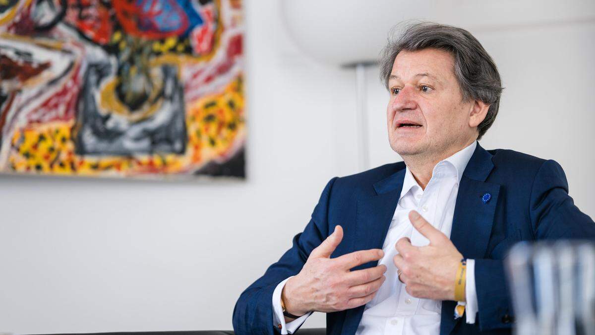 Neos EU-Spitzenkandidat Helmut Brandstätter | Die FPÖ wolle Österreich an Putin ausliefern: Helmut Brandstätter, EU-Spitzenkandidat der Neos