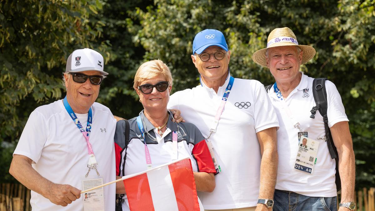 Peter Schröcksnadel, Elisabeth Max-Theurer, Karl Stoss und Peter Mennel