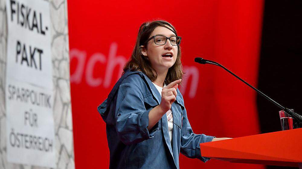 EU-Kandidatin Julia Herr (SPÖ), hier beim Bundesparteitag im November.