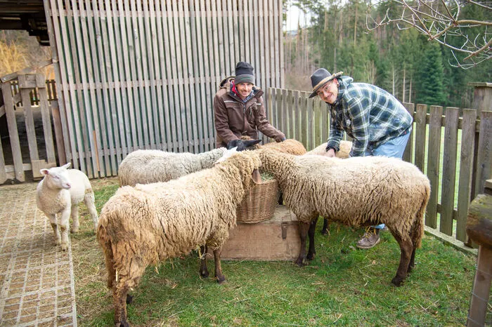 Bei der Betreuung der Tiere helfen alle mit.