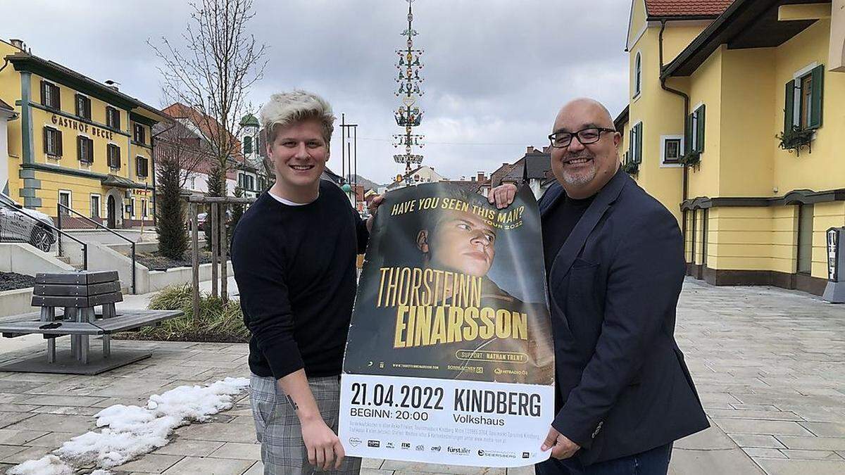 Thorsteinn Einarsson und Wolfgang Koinig freuen sich auf das Konzert 