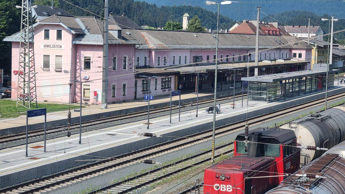 Der Bahnhof Arnoldstein wird großflächig umgebaut