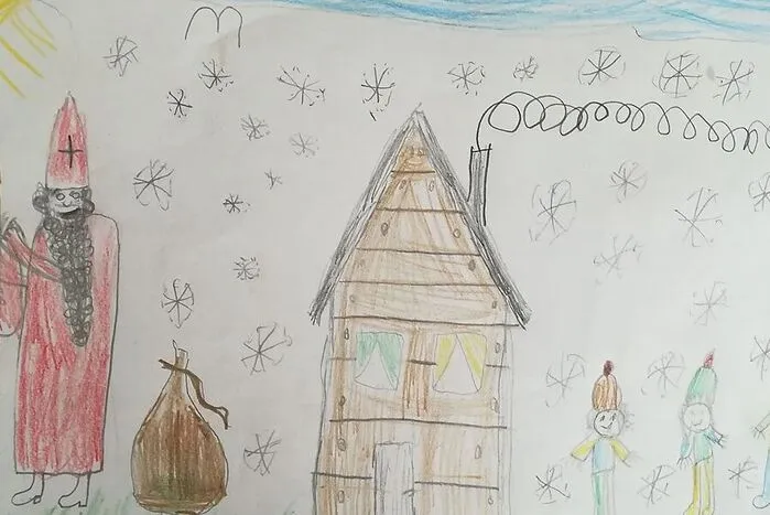 Eine wunderschöne Adventzeichnung hat uns Johannes Weyrer (6 Jahre) aus Wernberg für unseren Adventkalender zukommen lassen. Auf dem Bild zu sehen ist der Nikolaus mit einem großen Sack an Geschenken.